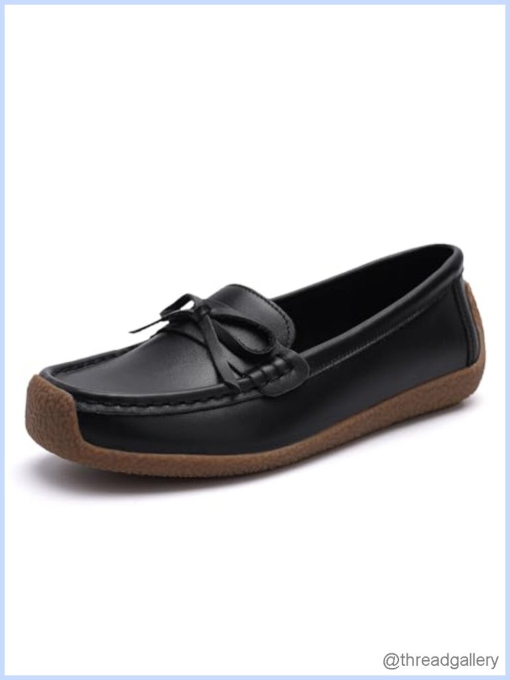 Women's Lightweight Penny Loafers Microfiber Leather Office Walking Flats